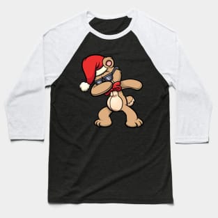 Dabbing Christmas Rabbit Baseball T-Shirt